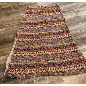 Geometric Aztec boho maxi skirt